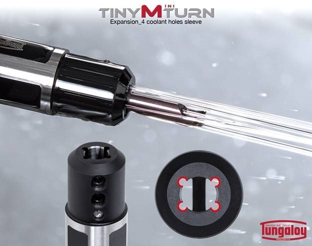 TUNGALOY ENHANCES TINYMINI-TURN SLEEVE LINEUP FOR BETTER CHIP EVACUATION IN MINIATURE BORING APPLICATIONS